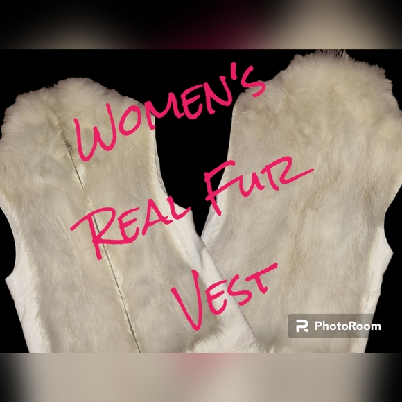 Women's real Fur vest - Picture 1 of 4